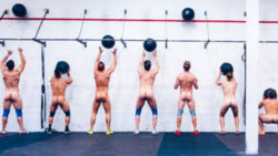 maleinstructor:  One cross-fit class in Denmark throws back to