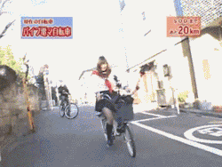 flammie01gif:  大石もえ (Moe Oishi)電マ付自転車 #4
