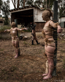 masterscrib:  enslavedwomen:  Terrified girls naked and bound