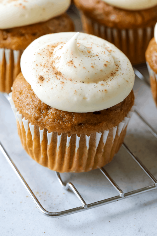 sweetoothgirl:    Pumpkin Spice Cupcakes With Cream Cheese Frosting