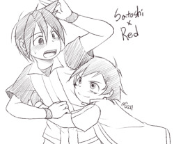 kipam:  Satoshi x Red (pksp) Red x Saroshi   >▽<! 