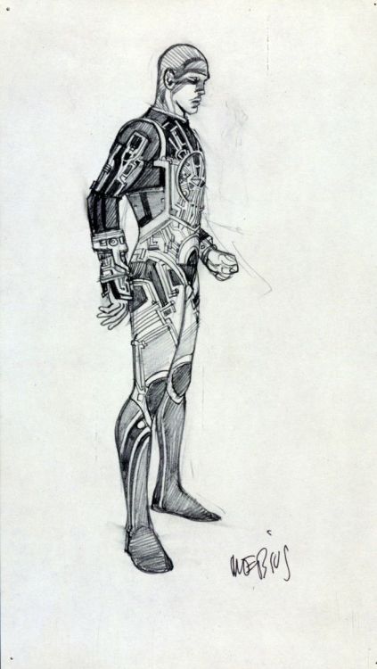 thevaultofretroscifi:  Tron concept art by Moebius