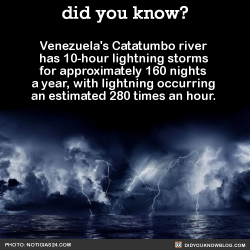 did-you-kno:  Venezuela’s Catatumbo river has 10-hour lightning