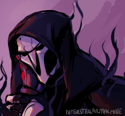interstellarmachine: Doodle of Reaper and Soldier’s hand hope