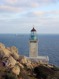 worldoflighthouses:  Akra Tainaron Lighthouse, Cape Matapan,