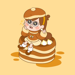 mimiko335: Pancake 🥞🐝🍯✨