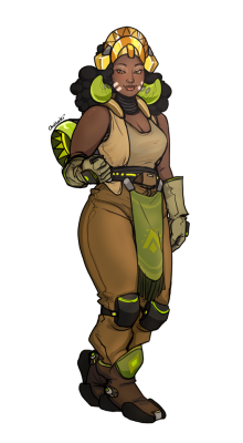 chohunki:i felt like drawing human!orisa she is one of my top