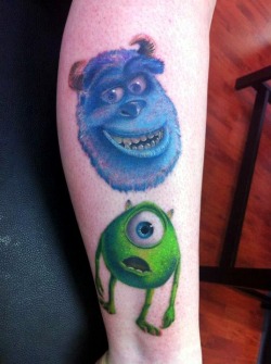 fuckyeahtattoos:  Part one of my Disney leg.Done by Kara at Fully
