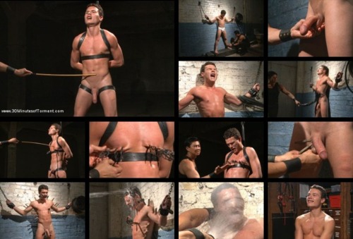 Hot pain pig pushes his limits to the max!Micky Mackenzie is no stranger to BDSM but he admits that his pain tolerance is pretty low, nevertheless he’s still a pain pig. The Wall - Micky begins his session with the wall. Van works the boy over with