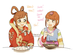 darkgreyclouds: last one! Let’s share a meal together!