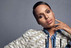 divalocity:        Actress Kerry Washington for Elle Magazine