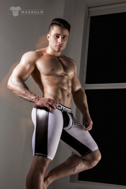 maskulo:  Men’s #fetish shorts with detachable #codpiece for