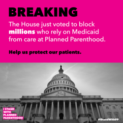action: plannedparenthood:  The House just voted to strip health