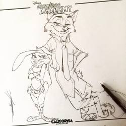 anthony-helmer:  ✒️Inks: 🐰🐾Zootopia Nick/Judy #Sketch