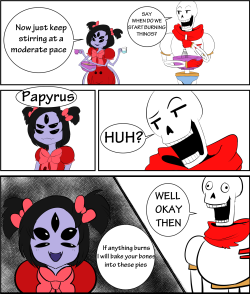 glitchy-arts:  You don’t fuck with Muffet’s baking. She will