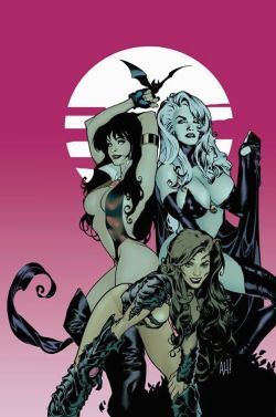 alexhchung:Vampirella, Lady Death & Witchblade by Adam Hughes