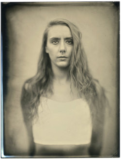 Lady in a Bustier Tintype PhotographWhole Plate (8.5x6.5 inch)