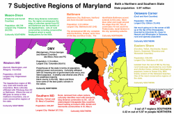 mapsontheweb:  The 7 Subjective Regions of MarylandMore US state