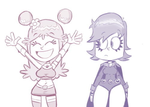 sb99doodles:A weekend’s worth of AmiYumi doodles!