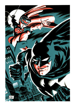 blackphoenix77:  xombiedirge:  Superheroes by Michael Cho  Wow,