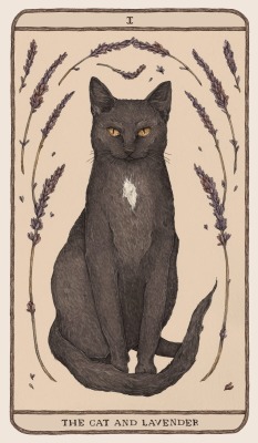 jessicaroux:  The Cat and Lavender, another card for Woodland