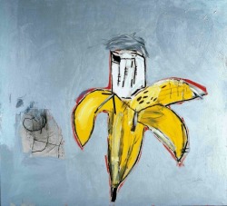 pricebullington:Jean-Michel Basquiat, Portrait of Andy Warhol