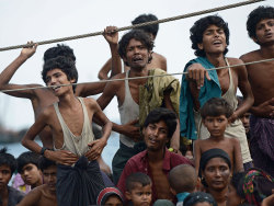 androphilia:  Myanmar Muslim migrants abandoned at sea have been