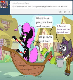 darkfiretaimatsu:  Ponyville’s kind of a land-locked city,