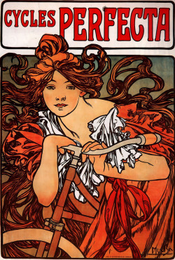 artist-mucha:  Cycles Perfecta, 1902, Alphonse MuchaSize: 154.6x104.3