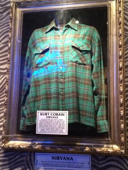 justmemarion:  Kurt Cobain’s flannel shirt in Hard Rock Café