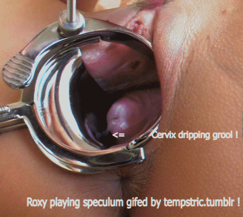 tempstric:  Amazing pussy Roxy Raye playing her vagina & cervix with speculum, fingers and glass dildo !MUST SEE all ROXY gif set on tumblr clic here direct link !Playing this big glass dildo !MUST SEE all ROXY gif set on tumblr clic here direct link
