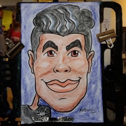 Doing caricatures today at the Malden Music Fetival! . . . .