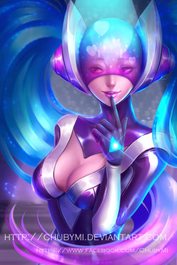 league-of-legends-sexy-girls:DJ sona Ethereal version by ChubyMi