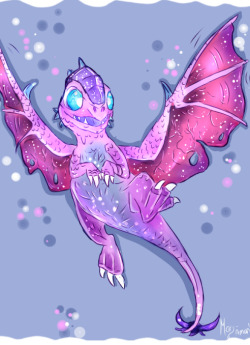 mary-amani:Chubby baby dragon Rhimea. She is a twillight drago