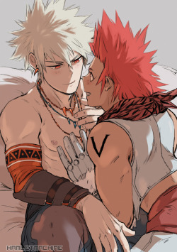 KiriBaku ❤ (Print available here)   Patreon + Ko-fi   