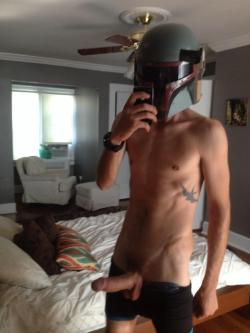 itsflyinglikeadragon:  He found the helmet lying around and wondered