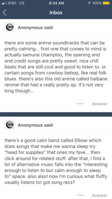 Thank you anon! I’m gonna have to listen to some of these!!