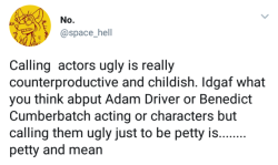 scrapnick:In 2018 we’re being nice to actors and that’s final