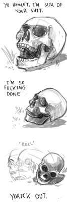 onlyfoolsandvikings:  My skull studies slowly turned into sassy