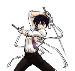 ceejles:  A sloppy dood of Yato bc he was once in Kazuma’s