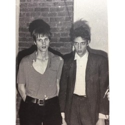 infamousgifts:Television: Tom Verlaine & Richard Hell in