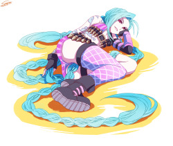 league-of-legends-sexy-girls:  Jinx 