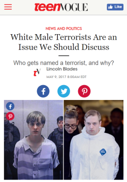 thisiseverydayracism:  Teen Vogue showing what real journalism