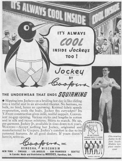 weirdvintage:  Jockey—the underwear that ends SQUIRMING, featuring