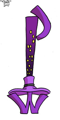 Another Keyblade design. This one actually sorta makes sense