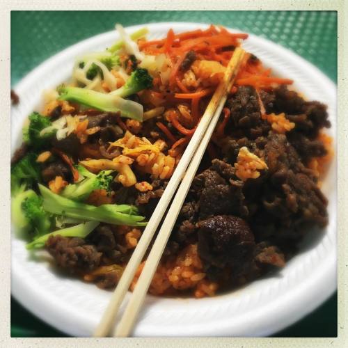 <p>It’s my day off. Almost. I did answer 25 emails and I have one fiddle lesson to teach later this evening, but that’s about as close as I get, so I’m treating it as such. I love the #nashvillefarmersmarket so I swung by for a quick bulgogi and rice and a little stroll. It’s a good day. #nashville #koreanfood  (at Nashville Farmers’ Market)</p>