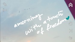 i-amal-m:a morning with a  touch of freedom.    هكذا اخذت