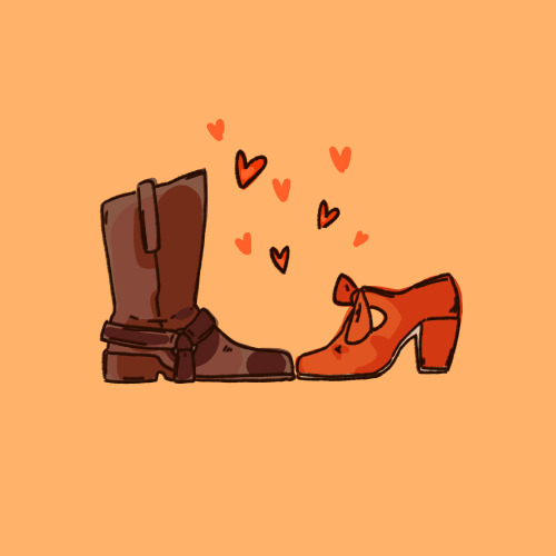 selenesilvia:  Their shoes…have kissed