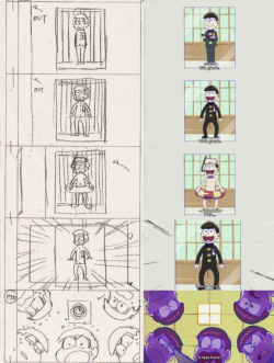 tuneout:The Osomatsu-san fanbook comes with some storyboards