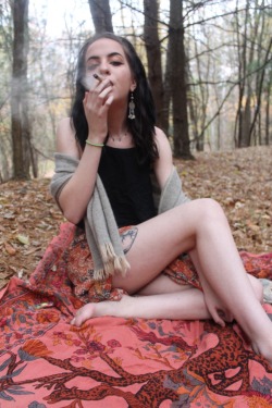dazedlilfaery:  today I smoked a fat joint in the woods with